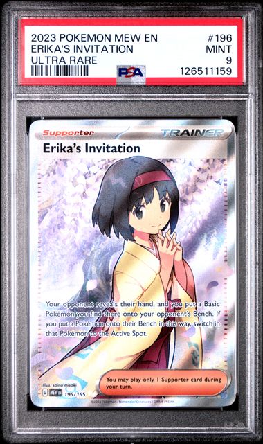 2023 Pokemon ULTRA RARE #196 Mew / Erika front