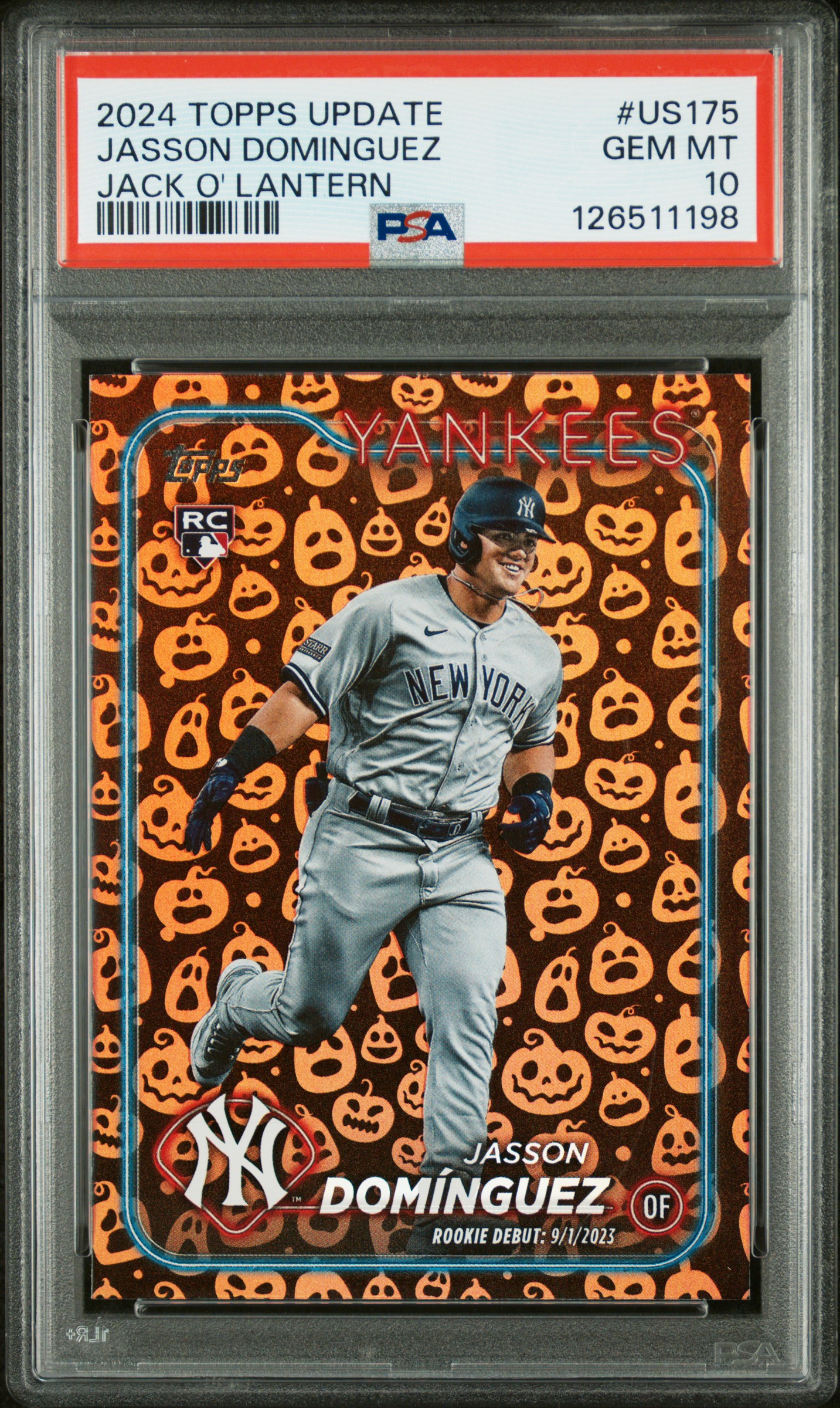 2024 #US175 Jasson Dominguez PSA 10 Topps Update