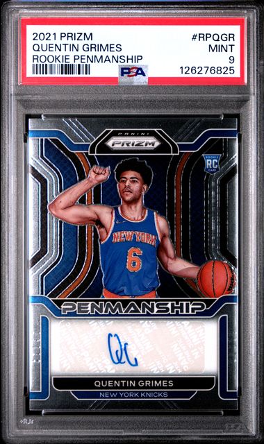 2021 Panini PANINI PRIZM ROOKIE PENMANSHIP #RPQGR Quentin Grimes front