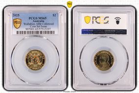 2025 $2 Wallabies AlBr Colorized Coin Set Issue MS65