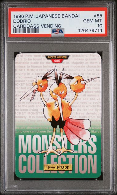 Dodrio card PSA 10, cert 126479714