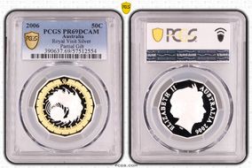 2006 50C Royal Visit Silver Partial Gilt PR69DCAM
