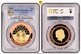 2001 $10 The Future PR69DCAM