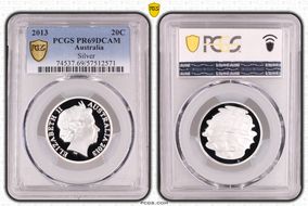 2013 20C Silver PR69DCAM