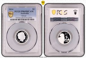 2014 $2 Silver PR69DCAM