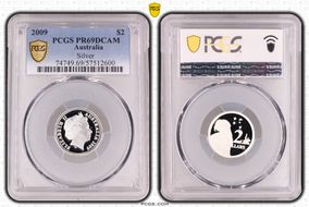 2009 $2 Silver PR69DCAM
