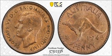 1945 Y. (p) 1D MS63BN