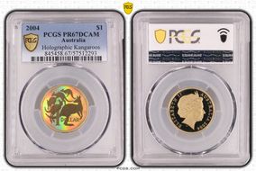 2004 $1 Holographic Kangaroos PR67DCAM