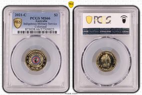 2021-C $2 Indigenous Military Service Colorized MS66