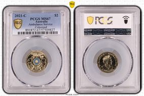 2021-C $2 Ambulance Service Colorized MS67