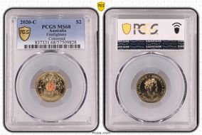 2020-C $2 Firefighters Colorized MS68