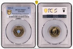 2022-C $2 Peacekeeping Colorized MS67