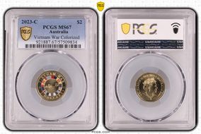 2023-C $2 Vietnam War Colorized MS67