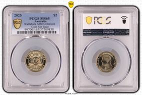 2025 $2 Wallabies AlBr Colorized Coin Set Issue MS65