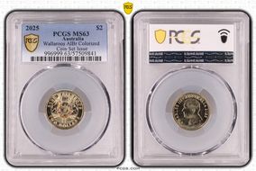 2025 $2 Wallaroos AlBr Colorized Coin Set Issue MS63