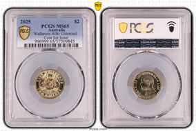 2025 $2 Wallaroos AlBr Colorized Coin Set Issue MS65