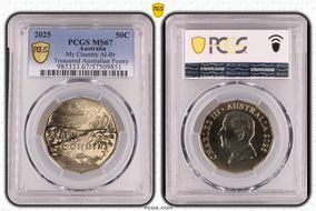 2025 50C My Country Al-Br Treasured Australian Poetry MS67