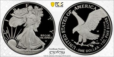 2025-W $1 Silver Eagle PR69DCAM