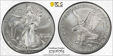 2025-W $1 Burnished Silver Eagle SP70