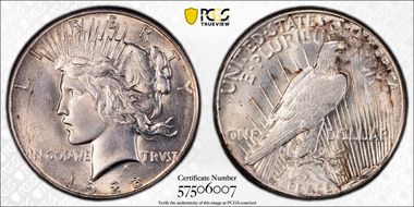 1928 $1 AU58