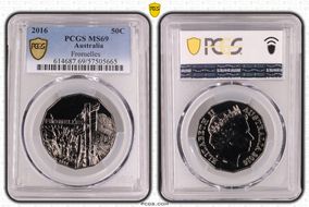 2016 50C Fromelles MS69