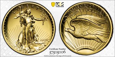 2009 $20 Ultra High Relief MS70PL