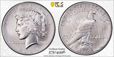 2024 $1 Peace Dollar MS70