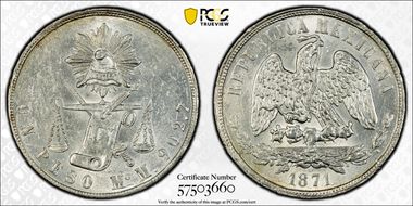 1871-Mo M Peso KM-408.5 MS61
