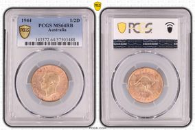 1944 1/2D MS64RB