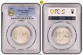 1911 Florin KM-27  Ag MS63