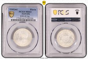 1941(m) Florin KM-40  Ag MS64