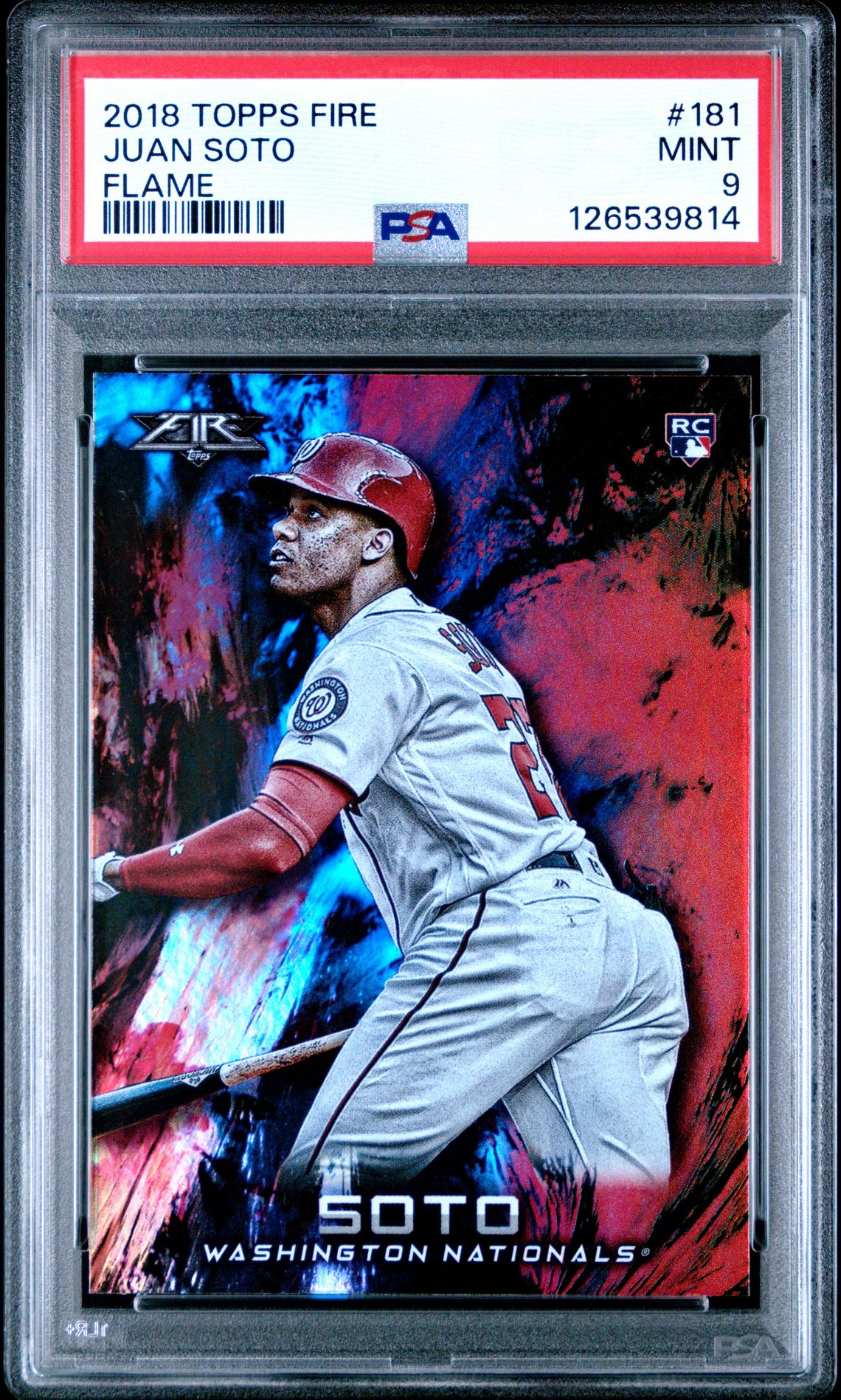 2018 Topps TOPPS FIRE FLAME #181 Juan Soto front