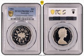 1982 50C Commonwealth Games PR69DCAM