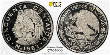 1983-Mo 50C KM-452 PR69DCAM