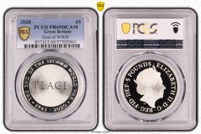 2020 £5 End of WWII PR69DCAM
