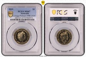 2019 $1 Coinage Portrait 1998-2019 MS67