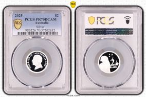 2025 $2 Silver PR70DCAM