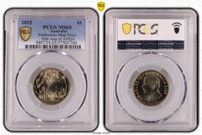 2025 $1 Melbourne Map Privy 30th Ann of ANDA MS65