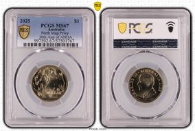 2025 $1 Perth Map Privy 30th Ann of ANDA MS67