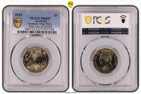 2025 $1 Brisbane Map Privy 30th Ann of ANDA MS65