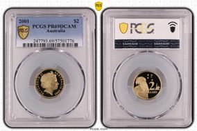 2001 $2 PR69DCAM