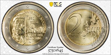 2020-R € 2 Raffaello MS68