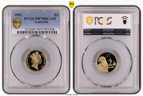 1991 $2 PR70DCAM