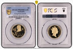 1997 $1 Kingsford Smith PR69DCAM