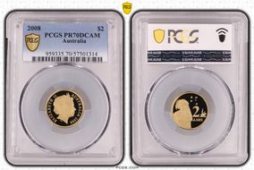2008 $2 PR70DCAM
