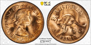 1964 (m) 1D KM-56 MS66RD