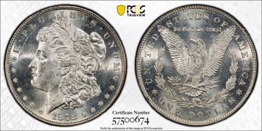 1878 7TF $1 Reverse of 1878 MS63