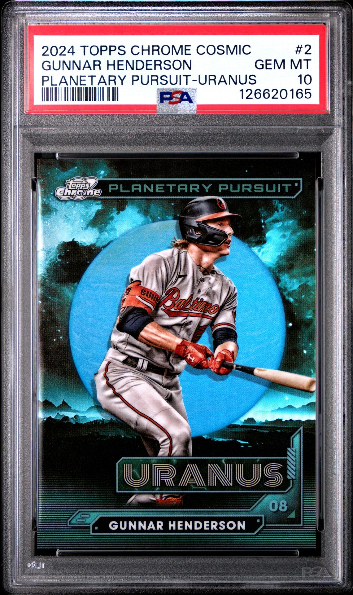 2024 Topps TOPPS COSMIC CHROME PLANETARY PURSUIT PLANETARY PURSUIT-URANUS #2 Gunnar Henderson front