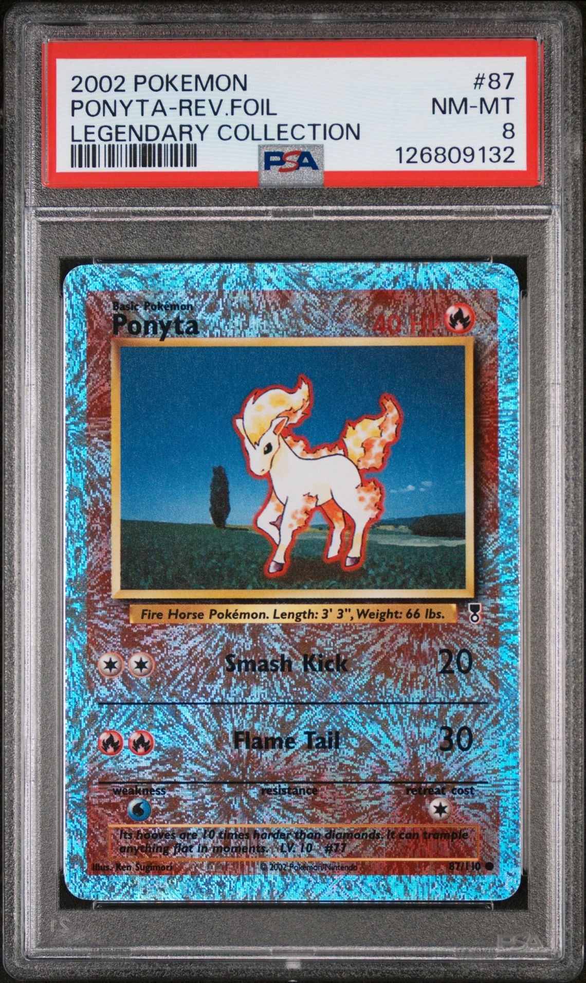 2002 Pokemon POKEMON LEGENDARY COLLECTION #87 Ponyta-Rev.Foil front