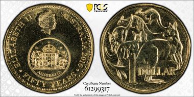 2016 $1 50 Yrs Decimal Currency MS68